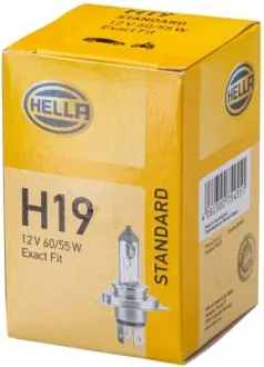 HELLA H19 12V 60/55W Лампа галогенова STANDARD HELLA PAGID 8GJ235698101