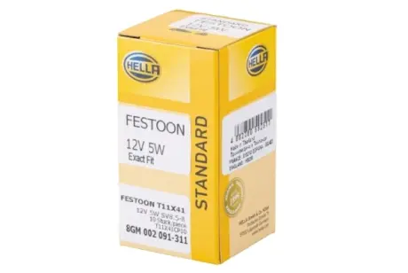 HELLA 12V 5W SV8.5-8 Автолампа галогенова HELLA PAGID 8GM002091311