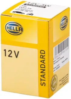 HELLA H 12V 3W Лампа розжарювання STANDARD HELLA PAGID 8GP002068131