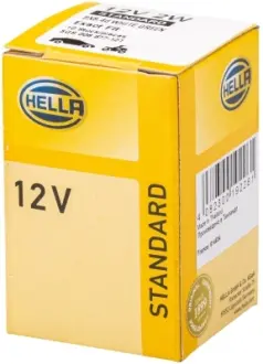 HELLA 12V 2W Мініавтолампа цоколь BX8,4d STANDARD HELLA PAGID 8GS006677121