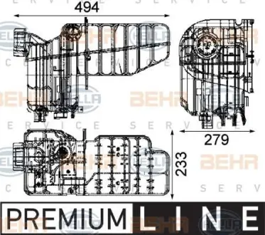 Бачок расширительный HELLA PAGID 8MA 376 705-461