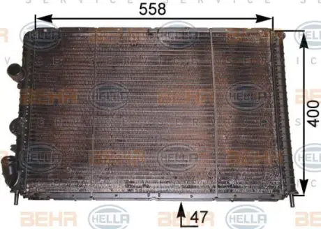 Радіатор системи охолодження HELLA PAGID 8MK 376 710-211