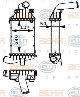 Интеркулер HELLA PAGID 8ML 376 723-121