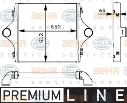 Интеркуллер MAN E2000 00- HELLA PAGID 8ML 376 723-741