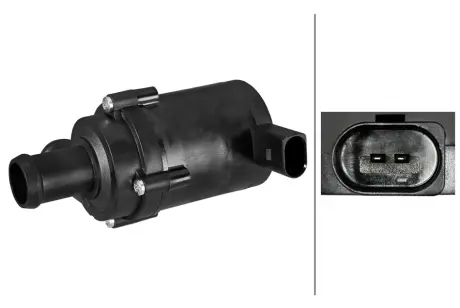HELLA VW Додатковий водяний насос AMAROK 2.0 BiTDI 10-, GOLF V 1.4 TSI 05-, AUDI A3 1.4 TFSI 07-, SKODA FABIA II 1.4 TSI 08- HELLA PAGID 8TW358304581