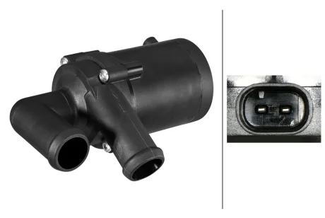HELLA VW Додатковий водяний насос CADDY III 1.6-2.0 04-15, GOLF V 1.4-2.0 03- (бензин/дизель) HELLA PAGID 8TW358304631