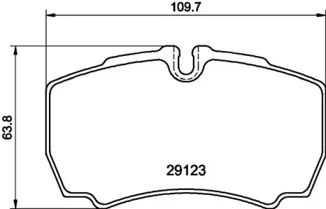Комплект тормозных колодок, дисковый тормоз HELLA PAGID C4064