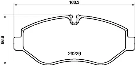Комплект тормозных колодок, дисковый тормоз HELLA PAGID C6023