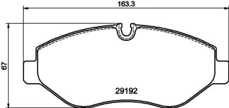 Комплект тормозных колодок, дисковый тормоз HELLA PAGID C6024