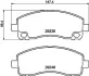 Комплект тормозных колодок, дисковый тормоз HELLA PAGID C7010 (фото 1)