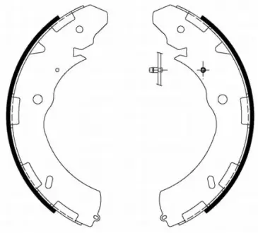 Комплект тормозных колодок HELLA PAGID H1734