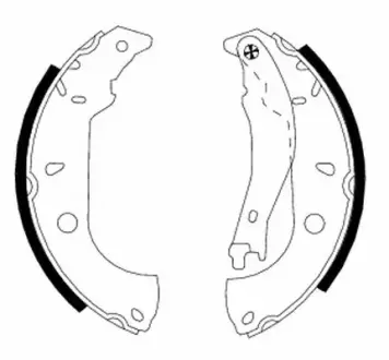 Комплект тормозных колодок HELLA PAGID H8555