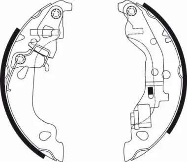 Комплект тормозных колодок HELLA PAGID H9565