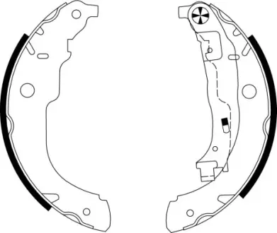 Комплект тормозных колодок HELLA PAGID H9950