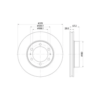 Автозапчасть HELLA PAGID ND1034K