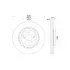 Диск тормозной HELLA PAGID ND1095K (фото 1)