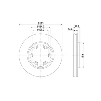 Диск тормозной HELLA PAGID ND2014