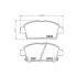 Колодки гальмівні дискові передні Toyota Corolla 1.4, 1.8 (01-07),Prius Hybrid 1.5 (03-09) NISSHINBO HELLA PAGID NP1005 (фото 1)