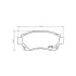 Колодки гальмівні дискові передні Toyota Camry/Lexus ES 2.2, 3.0 (96-01) NISSHINBO HELLA PAGID NP1006 (фото 1)