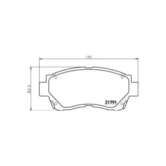 Колодки гальмівні дискові передні Toyota Camry/Lexus ES 2.2, 3.0 (96-01) NISSHINBO HELLA PAGID NP1006
