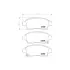 Колодки гальмівні дискові передні Toyota Yaris 1.0, 1.3, 1.4 (01-05), Yaris 1.5 (10-) NISSHINBO HELLA PAGID NP1007 (фото 1)