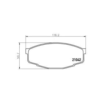 Колодки дискового тормоза HELLA PAGID NP1013