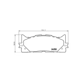 Колодки гальмівні дискові передние Toyota Camry (ACV40, ACV50), Rav IV 2.4, 3.0 (06-)Lexus ES350 3.5 V6 (06-) NISSHINBO HELLA PAGID NP1015