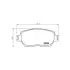 Колодки гальмівні дискові передние Toyota Camry 2.4, 3.0, 3.3 (01-06) NISSHINBO HELLA PAGID NP1017 (фото 1)