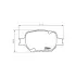 Колодки гальмівні дискові передние Toyota Corolla 1.6, 1.8 (14-) NISSHINBO HELLA PAGID NP1021 (фото 1)