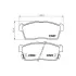 Колодки гальмівні дискові передние Chevrolet Cruze 1.3, 1.5 (00-08) NISSHINBO HELLA PAGID NP1023 (фото 1)