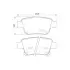 Колодки гальмівні дискові задні Toyota Avensis, Corolla 1.6, 1.8, 2.0 (03-08) NISSHINBO HELLA PAGID NP1031 (фото 1)