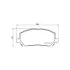 Колодки гальмівні дискові передні Lexus RX 300 3.0 (00-03) NISSHINBO HELLA PAGID NP1041 (фото 1)