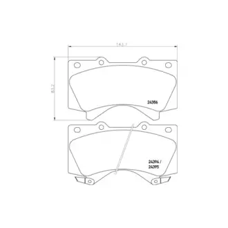 Гальмівні колодки TOYOTA Sequoia/Land Cruiser(J200) "F "08>> HELLA PAGID NP1045SC