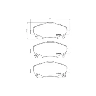 Колодки дискового тормоза HELLA PAGID NP1048