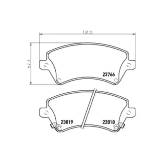 Колодки гальмівні дискові передние Toyota Corolla 1.4, 1.6, 1.8, 2.0 (02-07)  NISSHINBO HELLA PAGID NP1049