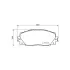 Колодки гальмівні дискові передние Toyota Prius Hybrid 1.8 (09-), Yaris 1.6 (08-13) NISSHINBO HELLA PAGID NP1053 (фото 1)