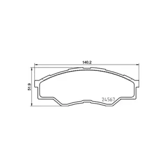 Колодки гальмівні дискові передні Toyota Hilux 2.5, 2.7, 3.0 (07-) NISSHINBO HELLA PAGID NP1055