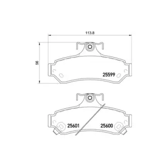 Колодки гальмівні дискові задні Toyota Camry, RAV-4 2.0, 2.2, 2.4 (06-)/Lexus ES 250h, 300h (12-) NISSHINBO HELLA PAGID NP1056