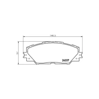 Колодки дискового тормоза HELLA PAGID NP1058