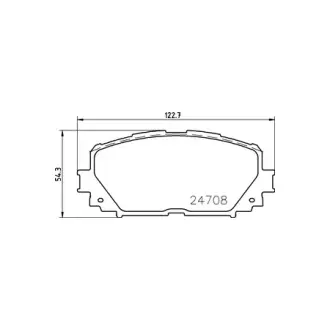 Гальмівні колодки TOYOTA Yaris/Prius \'\'F "06>> HELLA PAGID NP1060