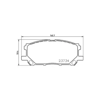 Колодки дискового тормоза HELLA PAGID NP1062