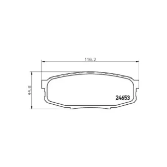 Колодки дискового тормоза HELLA PAGID NP1064