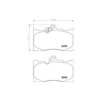 Колодки гальмівні дискові передні Lexus GS 250, 350, 300h, 450h (12-)  NISSHINBO HELLA PAGID NP1072