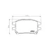 Колодки гальмівні дискові передні Lexus RX 300 (00-03) NISSHINBO HELLA PAGID NP1076 (фото 1)