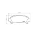 Гальмівні колодки TOYOTA Avensis T22/Carina E "F "92-03 HELLA PAGID NP1077 (фото 1)