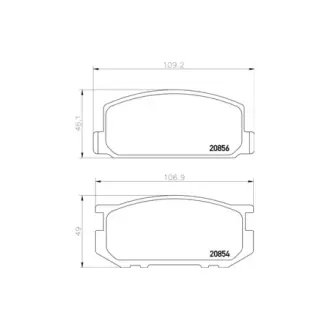 Колодки дискового тормоза HELLA PAGID NP1086