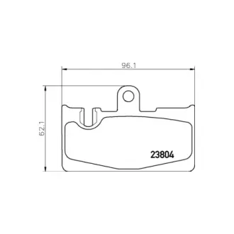 Колодки гальмівні дискові задні Lexus 430 (00-06)  NISSHINBO HELLA PAGID NP1102