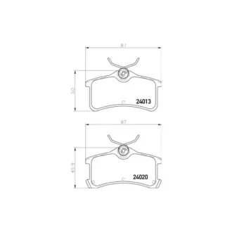 Колодки гальмівні дискові задні Toyota Avensis, Corolla 1.4, 1.6, 1.8, 2.0 (99-03) NISSHINBO HELLA PAGID NP1103
