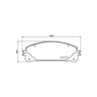 Колодки дискового тормоза HELLA PAGID NP1109