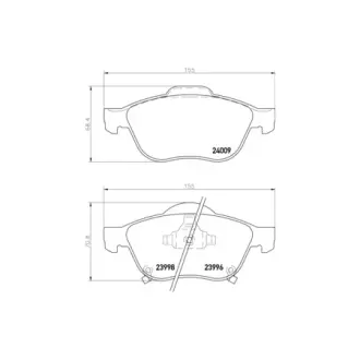 Колодки гальмівні дискові передні Toyota Avensis 1.6, 1.8, 2.0 (97-03) NISSHINBO HELLA PAGID NP1117